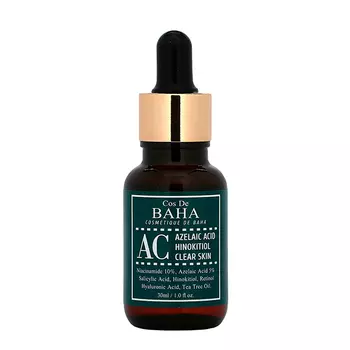 Cos De Baha Azelaic Acid Hinokitiol Clear Skin