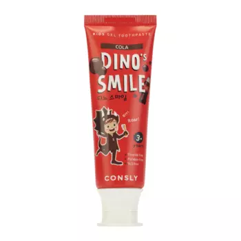 Consly DINO's SMILE Kids Gel Toothpaste with Xylitol and Cola