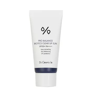 Солнцезащитный крем с тонирующим эффектом Dr.Ceuracle Pro Balance Biotic Clear Up Sun SPF 50+ PA ++++