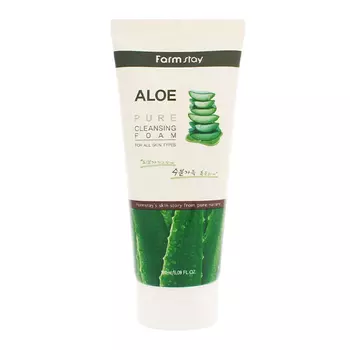 Пенка для умывания с алоэ FarmStay Aloe Pure Cleansing Foam
