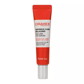 FarmStay Ceramide Wrinkle Care Relaxing Rolling Eye Serum