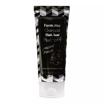 FarmStay Charcoal Black Head Peel-off Mask Pack