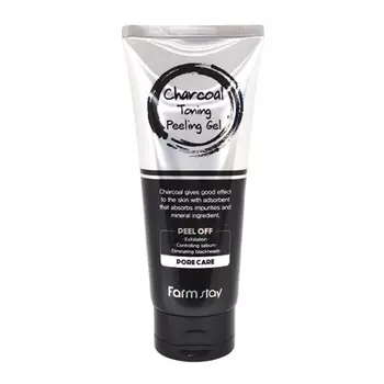 FarmStay Charcoal Toning Peeling Gel