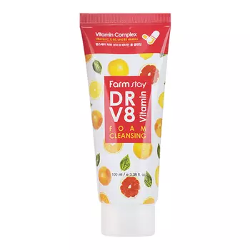FarmStay Dr-V8 Vitamin Foam Cleansing