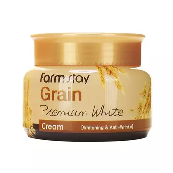 Осветляющий крем с экстрактами злаков FarmStay Grain Premium White Cream