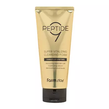 FarmStay Peptide9 Super Vitalizing Cleansing Foam