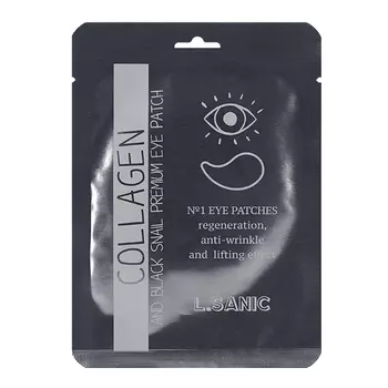 L.Sanic Collagen Аnd Black Snail Premium Eye Patch (Single)