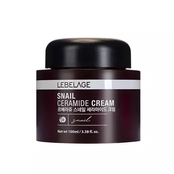 Восстанавливающий крем с муцином улитки и керамидами LEBELAGE Snail Ceramide Cream