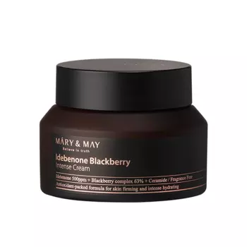 Антиоксидантный крем с идебеноном и ежевикой Mary & May Idebenone + Blackberry Complex Intense Cream