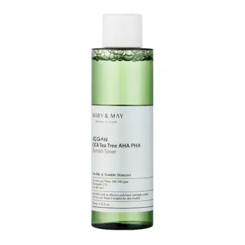 Mary&May Vegan CICA Tea Tree AHA PHA Toner