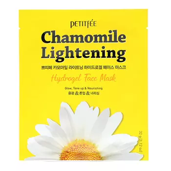 Petitfee Chamomile Lightening Hydrogel Face Mask