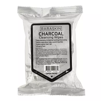 Raraskin Charcoal Cleansing Wipes