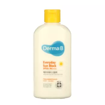Солнцезащитный крем для лица и тела 2-в-1 SPF50+ PA++++ Derma:B Sun Block SPF50+ PA++++
