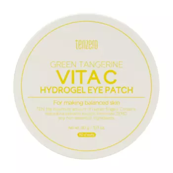 TENZERO Green Tangerine Vita C Hydrogel Eye Patch, 60pcs