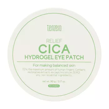 TENZERO Relief Cica Hydrogel Eye Patch, 60pcs