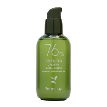 Успокаивающая сыворотка с экстрактом семян зеленого чая FarmStay 76% Green Tea Calming Facial Serum