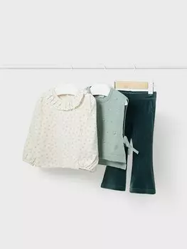 Блуза+брюки+жилет