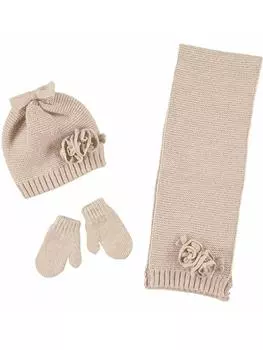 Шапка+шарф+варежки