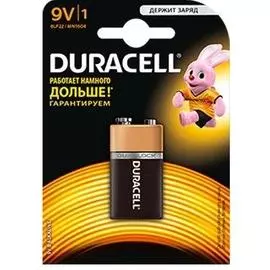 Батарейка Duracell Basic 9V Крона, 1 шт.