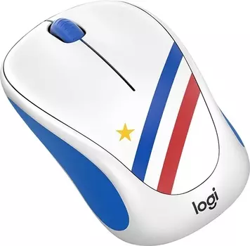 Мышь беспроводная Logitech M238 France (910-005404) бело-синяя