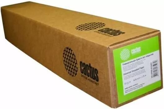 Бумага Cactus CS-LFP80-914175 A0+ 914мм-175м/80г/м2/белый инженерная бумага втулка:76.2мм (3")