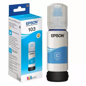 Чернила Epson 103С (C13T00S24A) голубой (65мл)