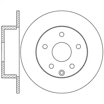 Диск тормозной задний NIBK RN1302