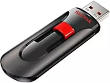 Флешка 64 Гб Sandisk Cruzer Glide (SDCZ60-064G-B35) USB 2.0 Type A, черно-красная