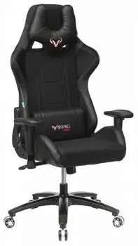 Игровое кресло Бюрократ VIKING 4 AERO BLACK черное