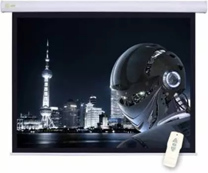 Экран Cactus 124.5x221см Motoscreen CS-PSM-124x221 16:9 настенно-потолочный рулонный белый (моторизирован)