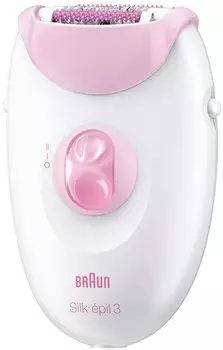 Эпилятор Braun 3270 Silk-epil 3 белый/розовый