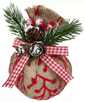 Ёлочная игрушка Jewel Night BC-502 8 см, 3 штуки