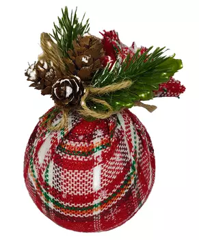 Ёлочная игрушка Jewel Night BC-503 8 см, 3 штуки