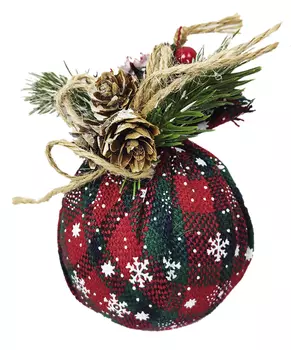 Ёлочная игрушка Jewel Night BC-508 8 см, 3 штуки