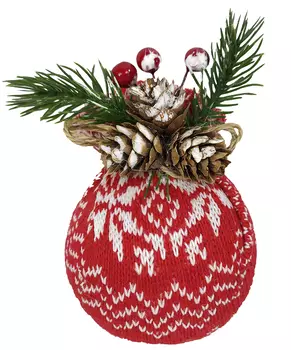 Ёлочная игрушка Jewel Night BC-515 8 см, 3 штуки