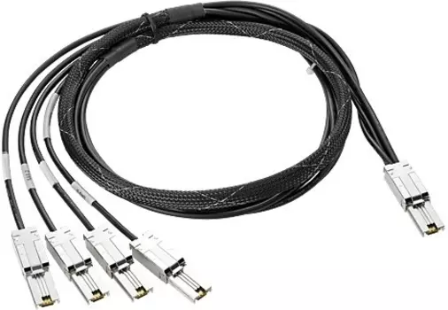 Кабель HP Mini-SAS - 4x1 Mini-SAS, 2 м (AN975A)