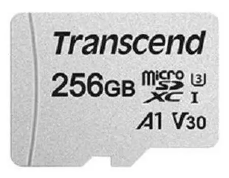 Карта памяти MicroSDXC 256 Гб Transcend (TS256GUSD300S-A) Class 10, UHS Class 1, UHS-I, V30, A1