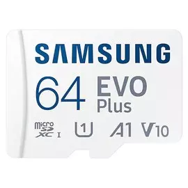 Карта памяти MicroSDXC 64 Гб Samsung EVO Plus (MB-MC64KA/RU) Class 10