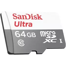 Карта памяти MicroSDXC 64 Гб SanDisk Ultra (SDSQUNS-064G-GN3MN) Class 10, UHS Class 1, UHS-I