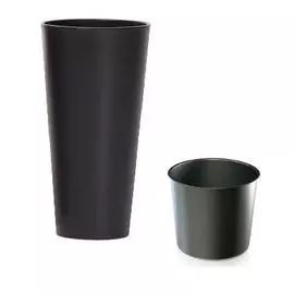 Кашпо для цветов 35/64 Tubus slim - антрацит