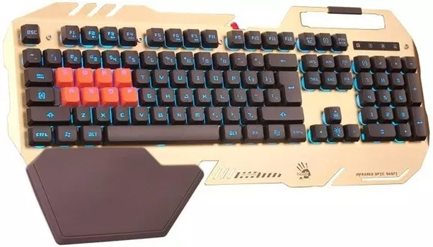 Клавиатура A4Tech Bloody B418 Orange USB Multimedia Gamer LED (подставка для запястий)