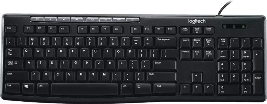 Клавиатура проводная Logitech K200 (920-008814) черная