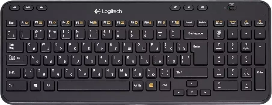 Клавиатура Logitech K360 Wireless Keyboard Black USB