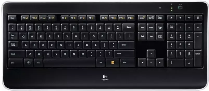 Клавиатура Logitech Wireless Illuminated Keyboard K800 Black USB