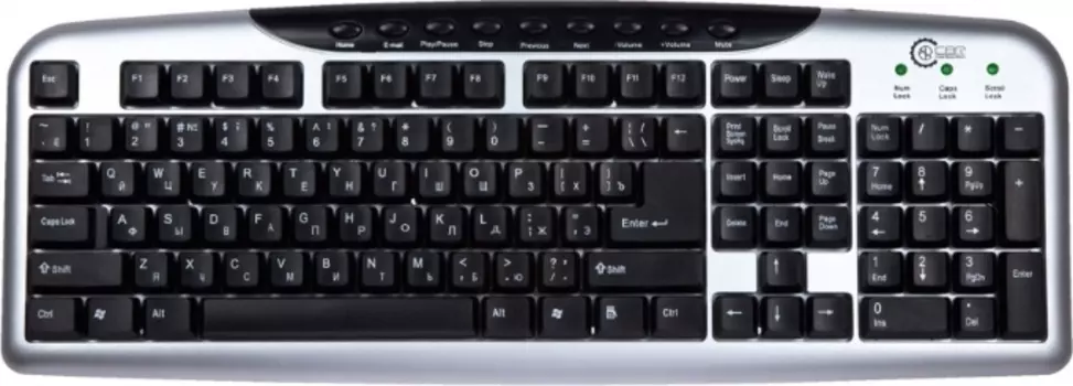 Клавиатура проводная CBR KB 300M черная