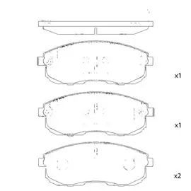 Колодки тормозные передние SANGSIN BRAKE SP1183