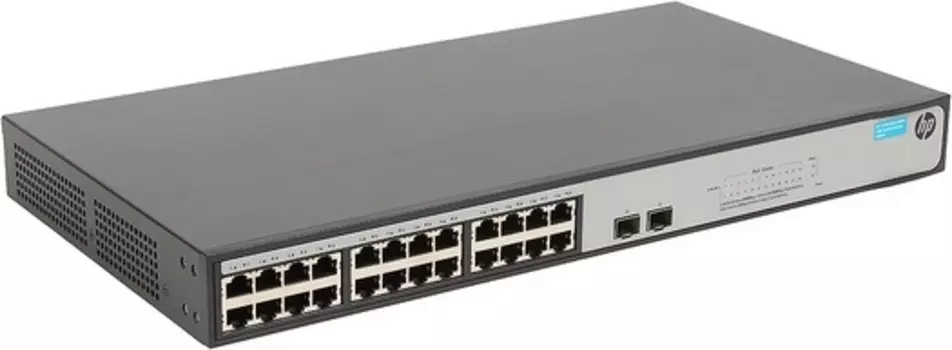 Коммутатор HP 1420-24G-2SFP+ 10G Uplink Switch JH018A Grey