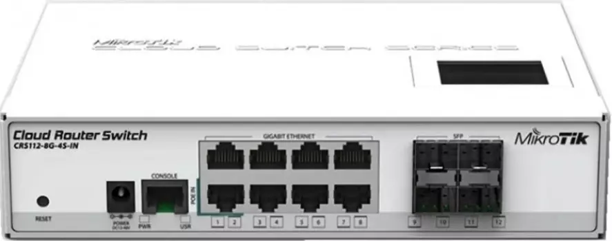 Коммутатор (switch) MikroTik CRS112-8G-4S-IN