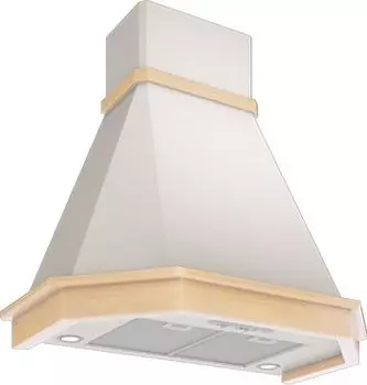 Кухонная вытяжка ELIKOR Камин Грань 90 бежевый/дуб