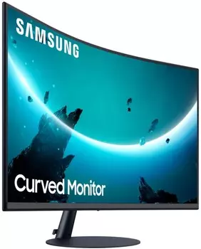 Монитор 27" Samsung C27T550FDI черный